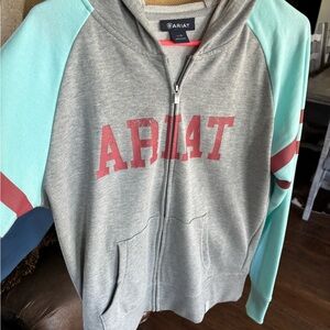 Ariat Gray and Mint Hoodie